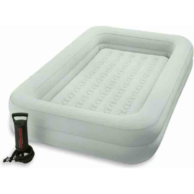 Надувная детская кровать INTEX 66810 2 в 1, 107×168×25 см, с ручным насосом (3–8 лет)